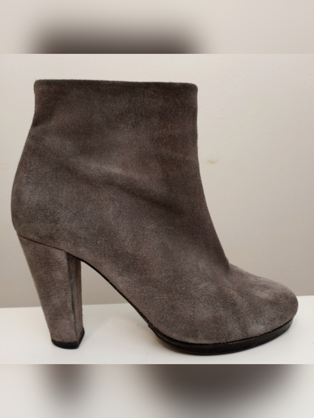 Final Sale - N.D.C. Gray Suede Ankle Boots